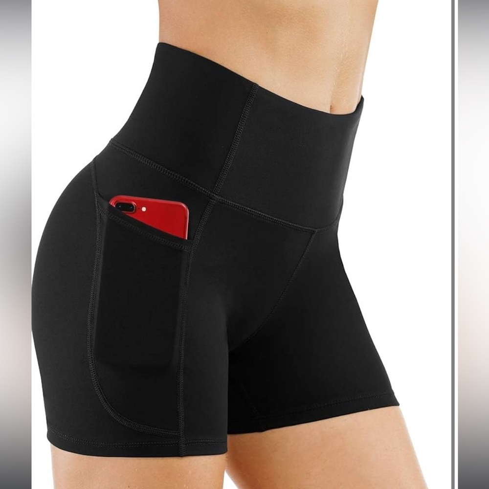 THE GYM PEOPLE High Waist Yoga Shorts for Women